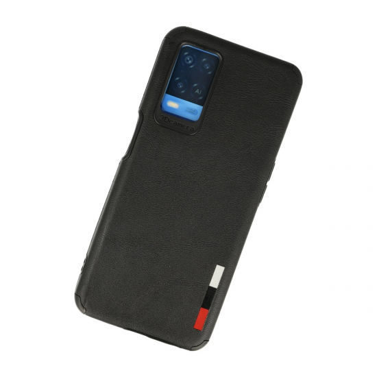 Oppo A54 4g Kılıf Loop Deri Silikon - Siyah