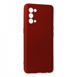 Oppo Reno 5 Kılıf First Silikon - Bordo