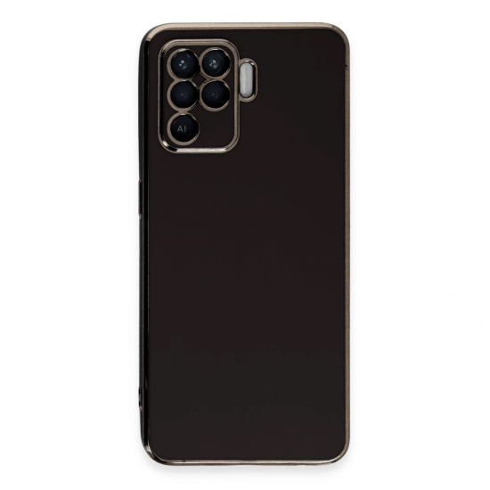 Oppo Reno 5 Lite Kılıf Volet Silikon - Siyah