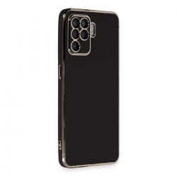 Oppo Reno 5 Lite Kılıf Volet Silikon - Siyah