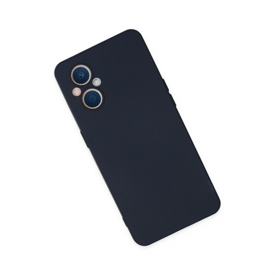 Oppo Reno 7 Lite Kılıf Nano İçi Kadife Silikon - Lacivert