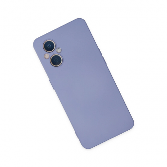 Oppo Reno 7 Lite Kılıf Nano İçi Kadife Silikon - Lila