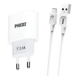 Pch221t Force Akım Korumalı 2.1a Type-c Usb Kablolu Şarj Cihazı Pch221t Force Akım Korumalı 2.1a Type-c Usb Kablolu Şarj Cihazı