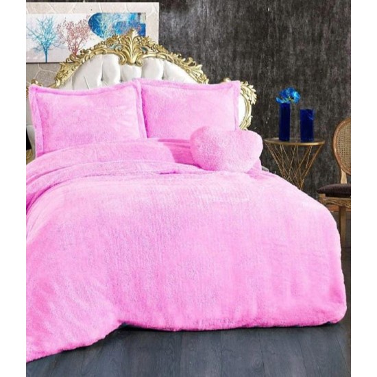 Peluş Nevresim Takımı Welsoft 200x220 cm Pembe