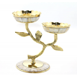 Pirinç Sedefli 2li Şamdan 5934 Pirinç Sedefli 2li Şamdan 5934