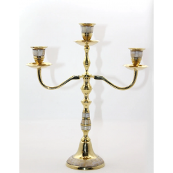 Pirinç Sedefli 3lü Şamdan 19124 Pirinç Sedefli 3lü Şamdan 19124