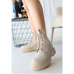 Utag Bej Cilt Bağcıklı Bot