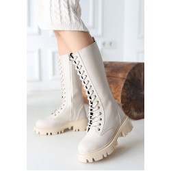 Uliza Bej Cilt Bağcıklı Çizme