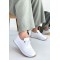 Tone Beyaz Cilt Bağcıklı Spor Ayakkabı