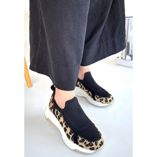 Kendy Leopar Süet Spor Ayakkabı