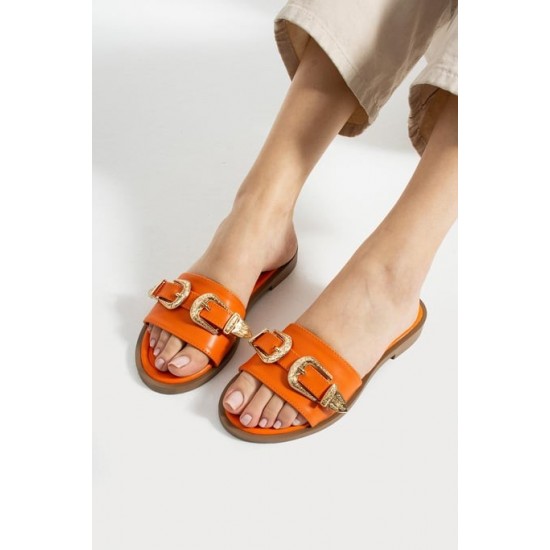 Sene Turuncu Cilt Terlik