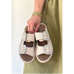 Hertas Bej Nubuk Tokalı Terlik Hertas Bej Nubuk Tokalı Terlik