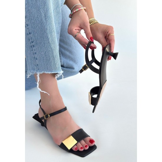 Zıan Siyah Topuklu Ayakkabı