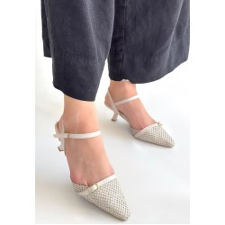 Lanna Bej Cilt Topuklu Ayakkabı Lanna Bej Cilt Topuklu Ayakkabı