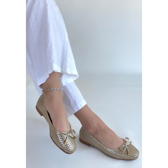 Icar Bej Cilt Babet Ayakkabı