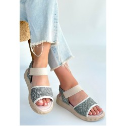 Jake Yeşil Hasır Cilt Sandalet Jake Yeşil Hasır Cilt Sandalet