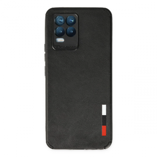 Realme 8 Kılıf Loop Deri Silikon - Siyah