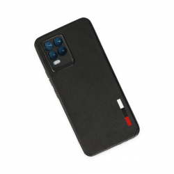 Realme 8 Kılıf Loop Deri Silikon - Siyah