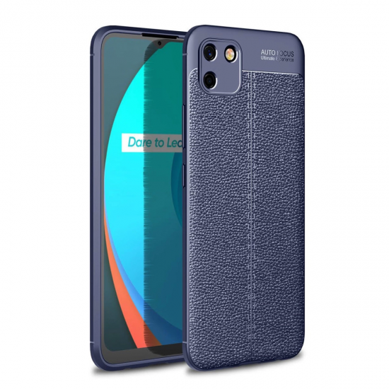 Realme C11 2021 Kılıf Auto Focus Kapak - Lacivert