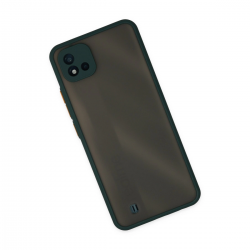 Realme C11 2021 Kılıf Montreal Silikon Kapak - Yeşil