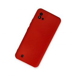 Realme C11 2021 Kılıf Nano İçi Kadife Silikon - Kırmızı