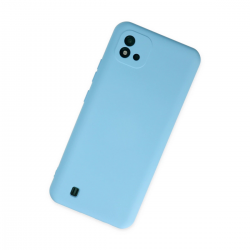 Realme C11 2021 Kılıf Nano İçi Kadife Silikon - Mavi