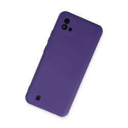 Realme C11 2021 Kılıf Nano İçi Kadife Silikon - Mor