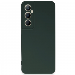 Realme C65 Kılıf First Silikon - Koyu Yeşil
