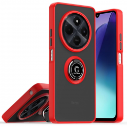 Realme C75 4g Kılıf Montreal Yüzüklü Silikon Kapak - Kırmızı Realme C75 4g Kılıf Montreal Yüzüklü Silikon Kapak - Kırmızı