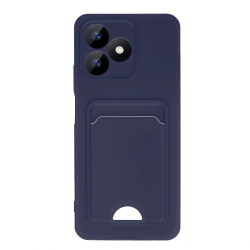 Realme Note 50 4g Kılıf Kelvin Kartvizitli Silikon - Lacivert Realme Note 50 4g Kılıf Kelvin Kartvizitli Silikon - Lacivert