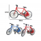 Renkli  Metal Bisiklet Küçük Boy St00081