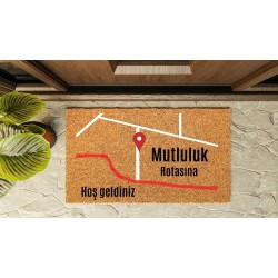 Kapı Önü Paspası Özel Tasarım Koko Model Rota PK-1581 Kapı Önü Paspası Özel Tasarım Koko Model Rota PK-1581