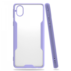Samsung Galaxy A01 Core Kılıf Platin Silikon - Lila