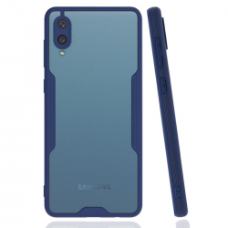 Samsung Galaxy A02 Kılıf Platin Silikon - Lacivert