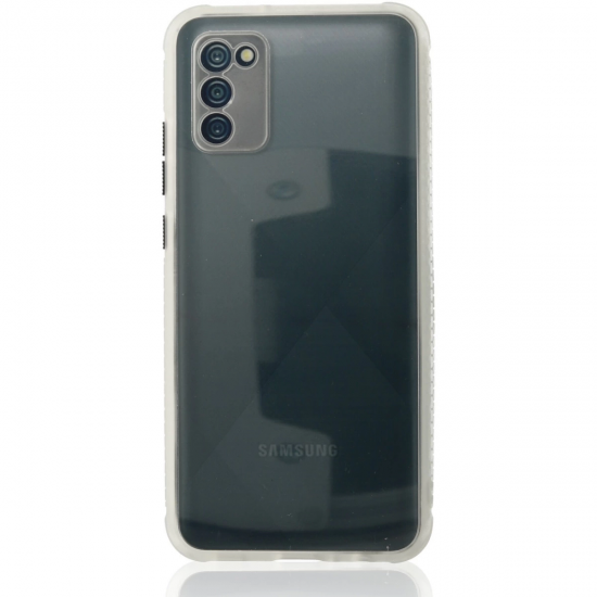 Samsung Galaxy A02s Kılıf Miami Şeffaf Silikon - Şeffaf
