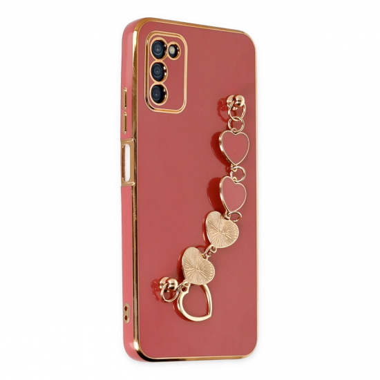 Samsung Galaxy A03s Kılıf Esila Silikon - Kırmızı