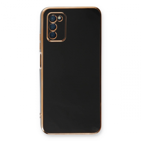 Samsung Galaxy A03s Kılıf Volet Silikon - Siyah