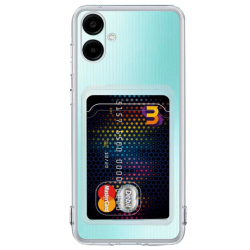 Samsung Galaxy A06 Kılıf Kart Şeffaf Silikon - Şeffaf Samsung Galaxy A06 Kılıf Kart Şeffaf Silikon - Şeffaf