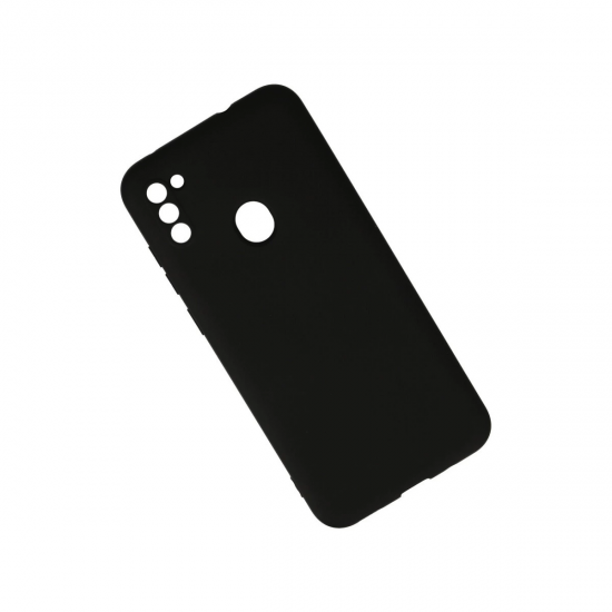 Samsung Galaxy A11 Kılıf Nano İçi Kadife Silikon - Siyah