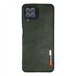 Samsung Galaxy A22 Kılıf Loop Deri Silikon - Yeşil Samsung Galaxy A22 Kılıf Loop Deri Silikon - Yeşil