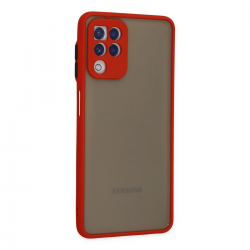 Samsung Galaxy A22 Kılıf Montreal Silikon Kapak - Kırmızı