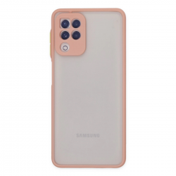 Samsung Galaxy A22 Kılıf Montreal Silikon Kapak - Pembe Samsung Galaxy A22 Kılıf Montreal Silikon Kapak - Pembe