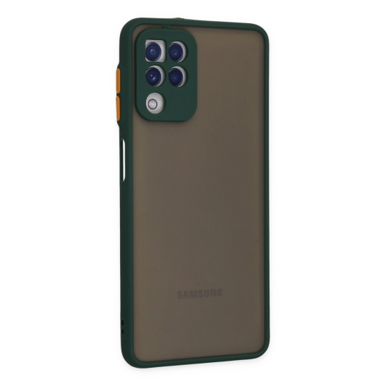 Samsung Galaxy A22 Kılıf Montreal Silikon Kapak - Yeşil