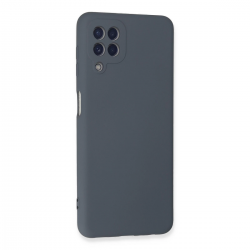 Samsung Galaxy A22 Kılıf Nano İçi Kadife Silikon - Gri