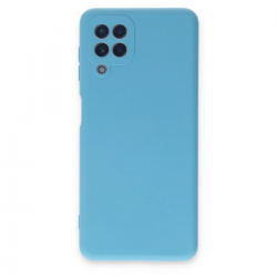 Samsung Galaxy A22 Kılıf Nano İçi Kadife Silikon - Mavi Samsung Galaxy A22 Kılıf Nano İçi Kadife Silikon - Mavi