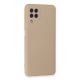 Samsung Galaxy A22 Kılıf Nano İçi Kadife Silikon - Pudra