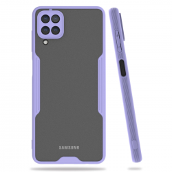Samsung Galaxy A22 Kılıf Platin Silikon - Lila