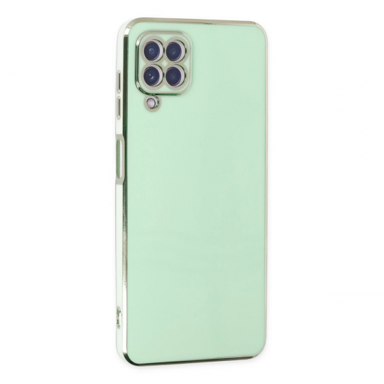 Samsung Galaxy A22 Kılıf Volet Silikon - Açık Yeşil