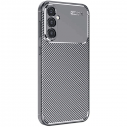 Samsung Galaxy A26 Kılıf Auto Focus Karbon Kapak - Gri