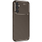 Samsung Galaxy A26 Kılıf Auto Focus Karbon Kapak - Kahverengi
